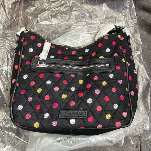 Vera Bradley Handbags - Vera Bradley Vera Mini Black Quilted Crossbody